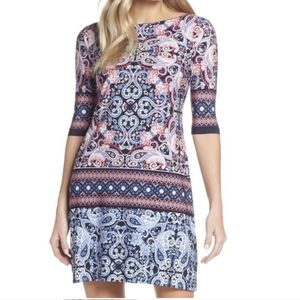 NWOT Eliza J Paisley Floral Sheath Dress